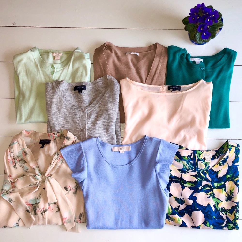 J Crew, Loft & Limited Tops- size S & M